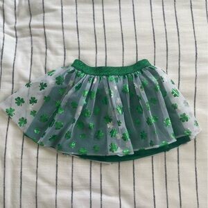 Little Girls St. Patrick’s Day Clover Skirt/Tutu, Size 3T